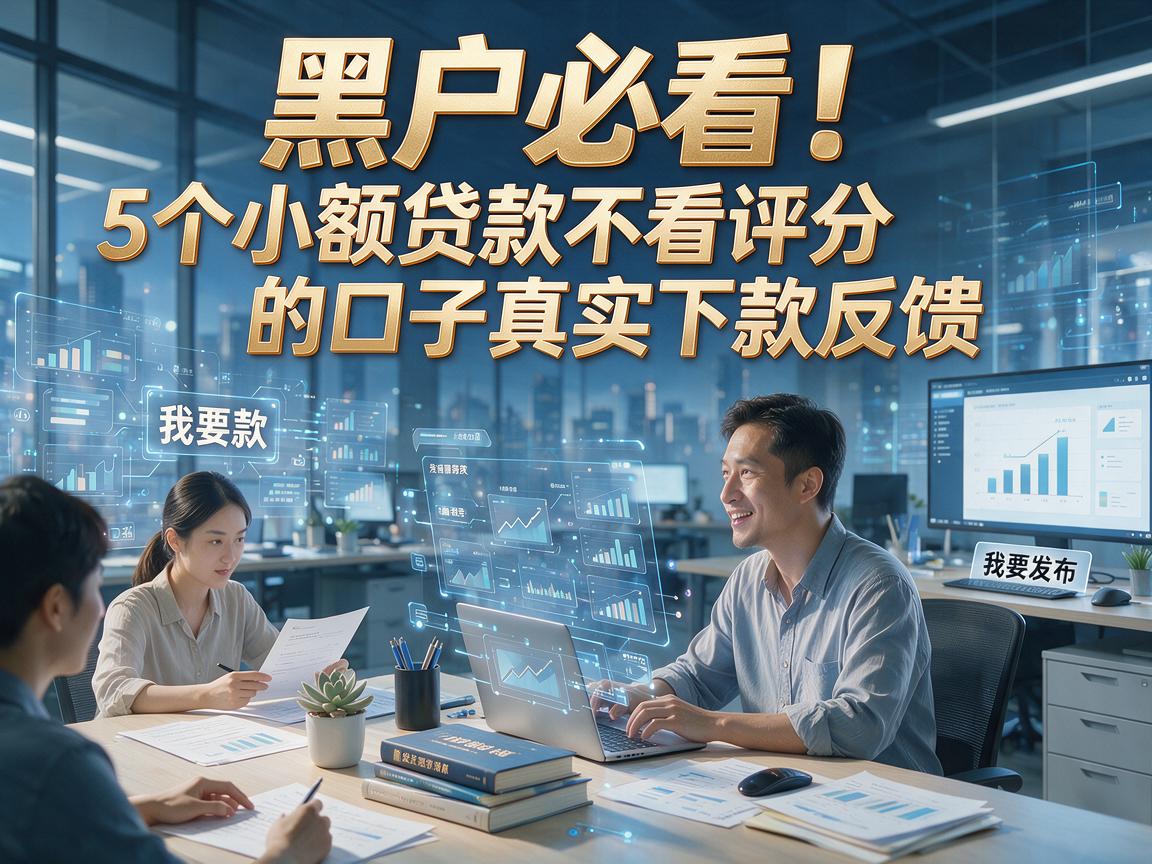 黑户必看！5个小额贷款不看评分的口子真实下款反馈