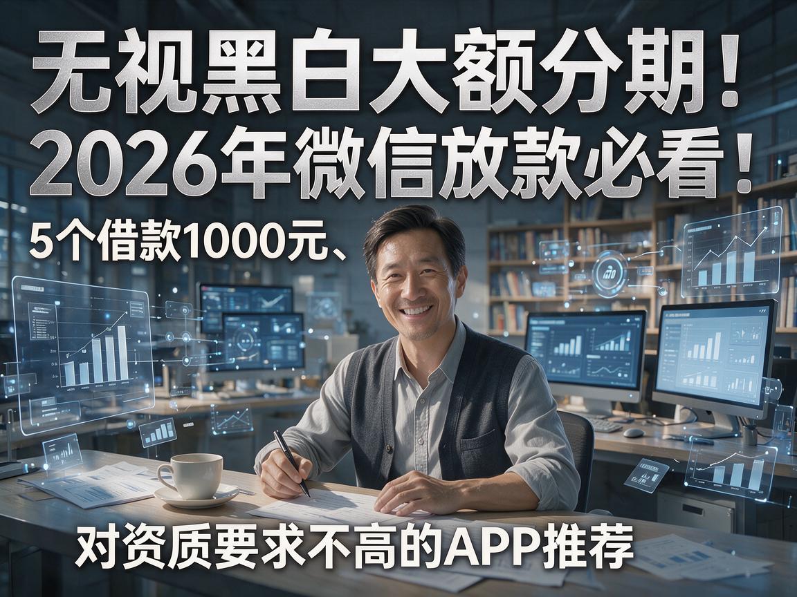 无视黑白大额分期！2026年微信放款必看：5个借款1000元、对资质要求不高的APP推荐