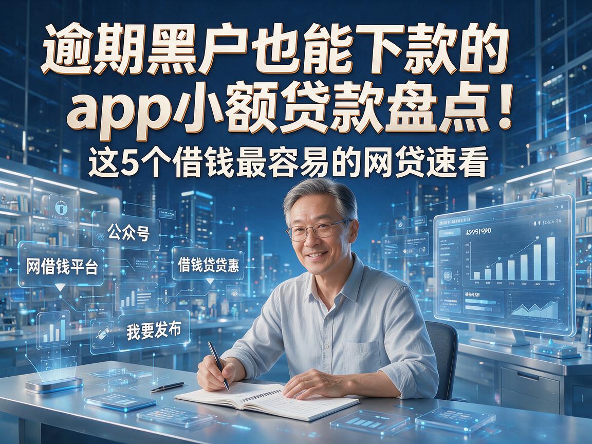 逾期黑户也能下款的app小额贷款盘点！这5个借钱最容易的网贷速看