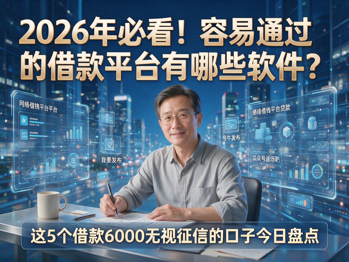 2026年必看！容易通过的借款平台有哪些软件？这5个借款6000无视征信的口子今日盘点