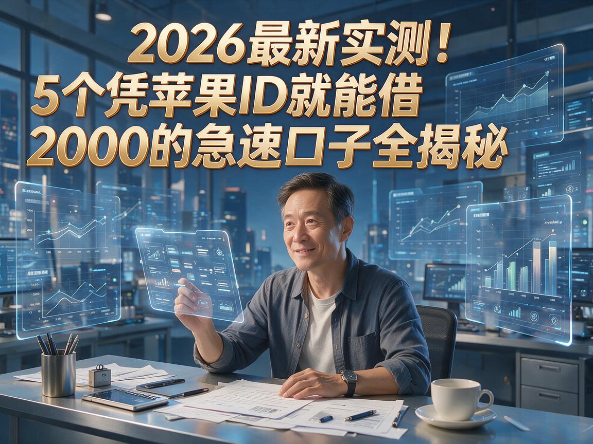 2026最新实测！5个凭苹果ID就能借2000的急速口子全揭秘