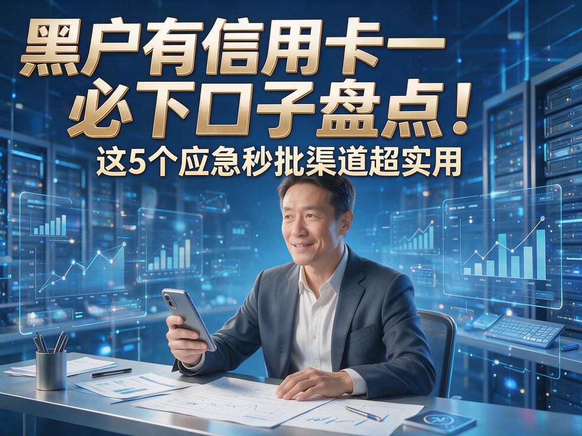 黑户有信用卡必下口子盘点！这5个应急秒批渠道超实用