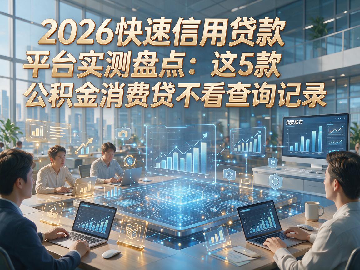 2026快速信用贷款平台实测盘点：这5款公积金消费贷不看查询记录