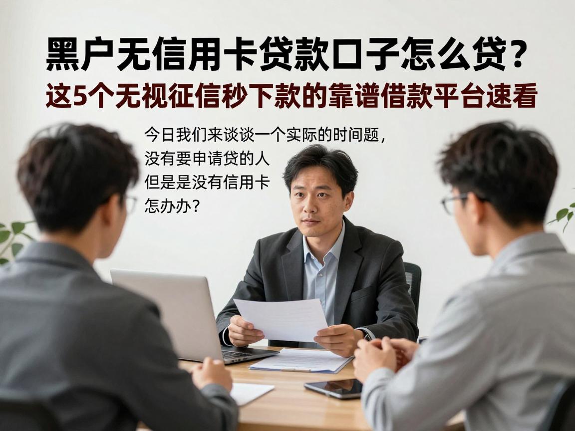 黑户无信用卡贷款口子怎么贷?这5个无视征信秒下款的靠谱借款平台速看