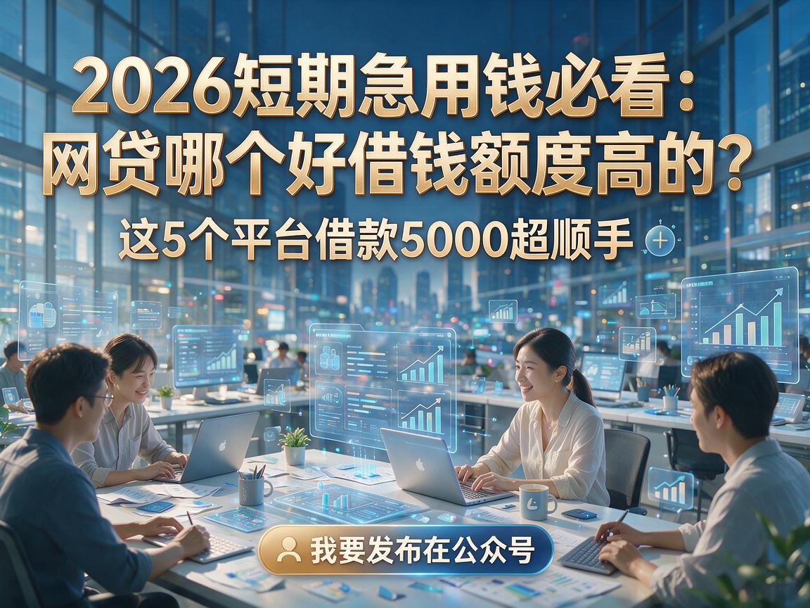 2026短期急用钱必看：网贷哪个好借钱额度高的？这5个平台借款5000超顺手！