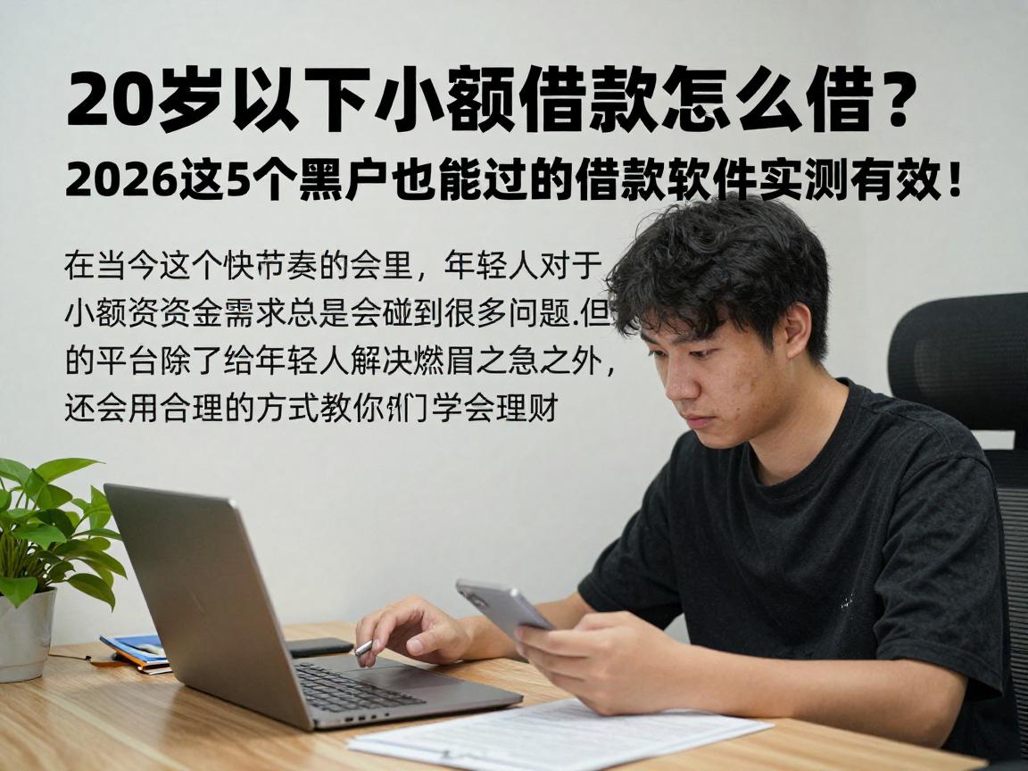 20岁以下小额借款怎么借？2026这5个黑户也能过的借款软件实测有效！