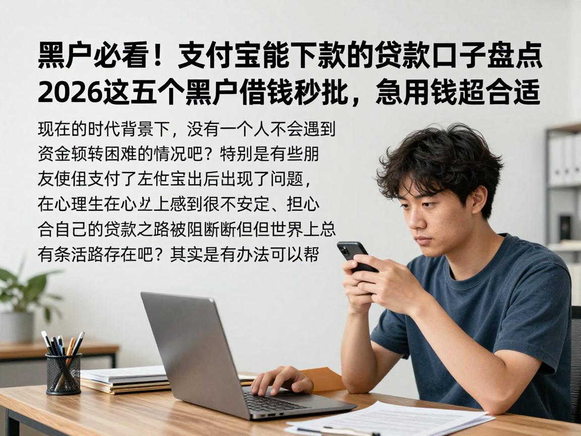黑户必看！支付宝能下款的贷款口子盘点，2026这五个黑户借钱秒批，急用钱超合适