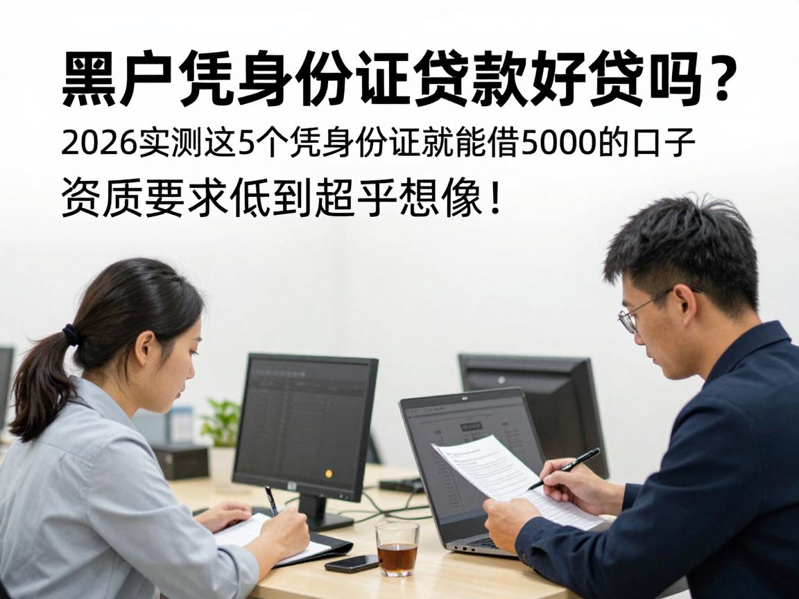 黑户凭身份证贷款好贷吗？2026实测这5个凭身份证就能借5000的口子，资质要求低到超乎想象！
