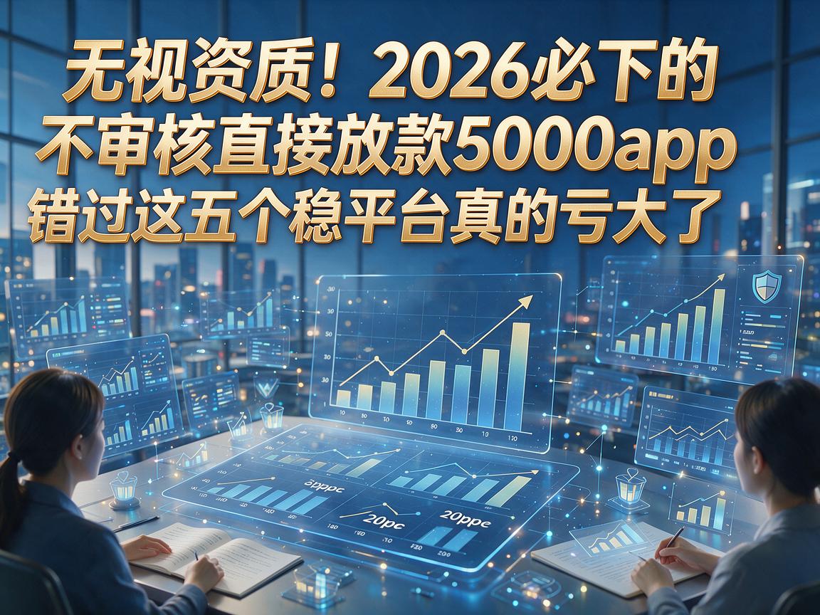 无视资质!2026必下的不审核直接放款5000app错过这五个稳平台真的亏大了