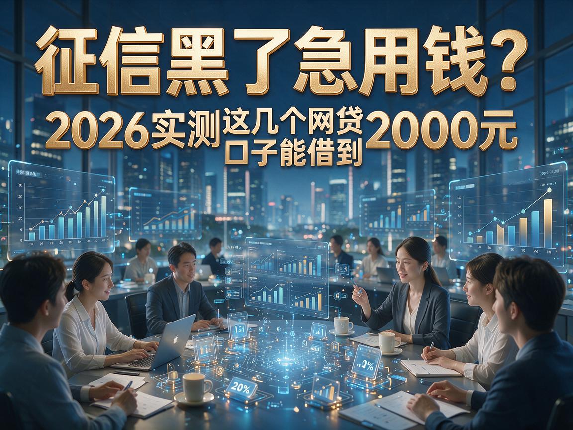 征信黑了急用钱?2026实测这几个网贷口子能借到2000元