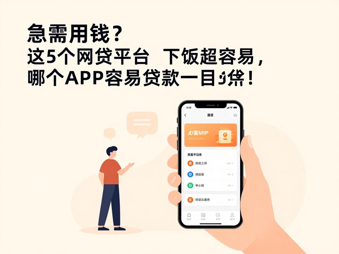 急需用钱？这5个网贷平台下款超容易，哪个APP容易贷款一目了然！