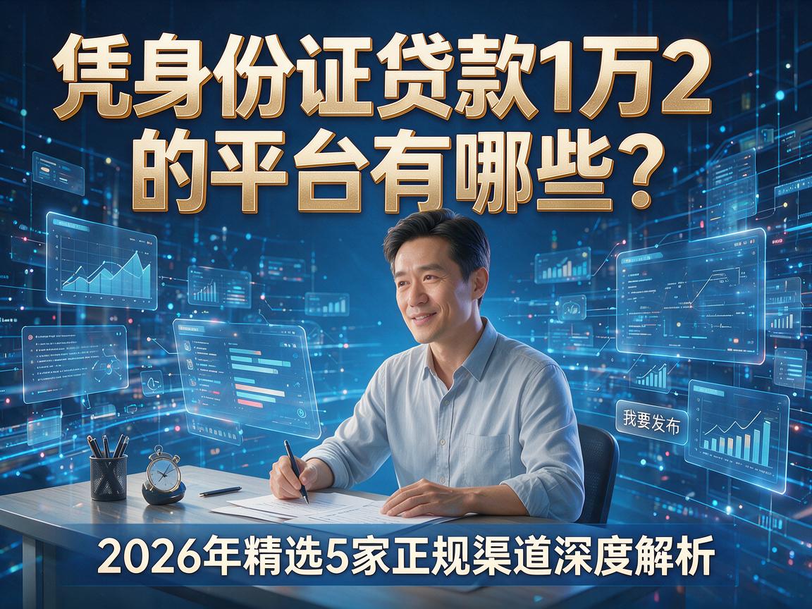 凭身份证贷款1万2的平台有哪些?2026年精选5家正规渠道深度解析