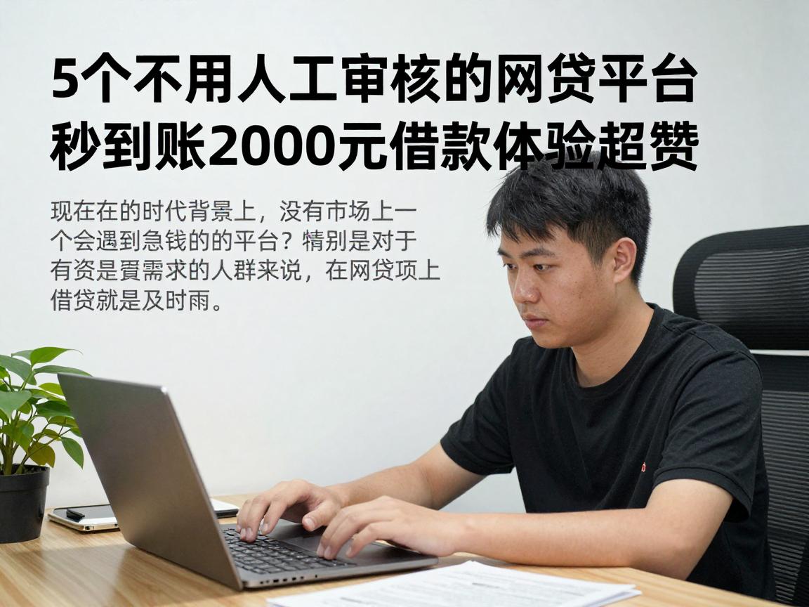 5个不用人工审核的网贷平台，秒到账2000元借款体验超赞