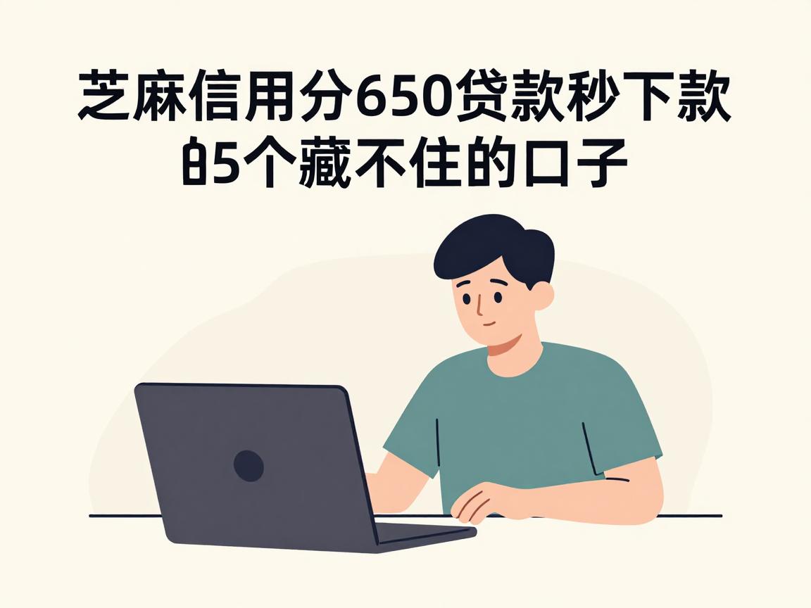 芝麻信用分650贷款秒下款的5个藏不住的口子，2026年申请窍门值得称赞