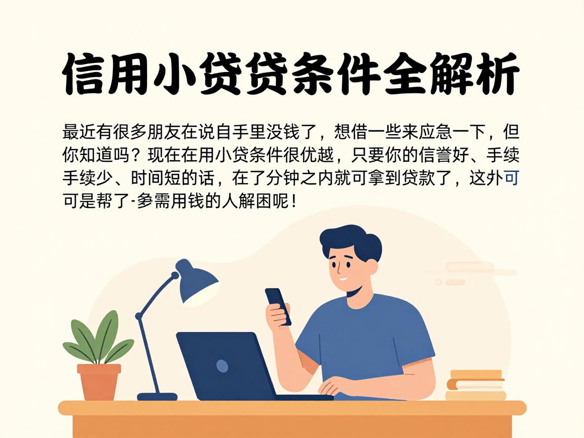 信用小额贷款条件全解析，这几点达标就能轻松获批！