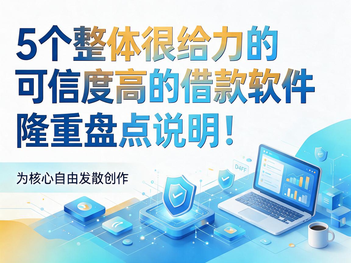 5个整体很给力的可信度高的借款软件,隆重盘点说明!