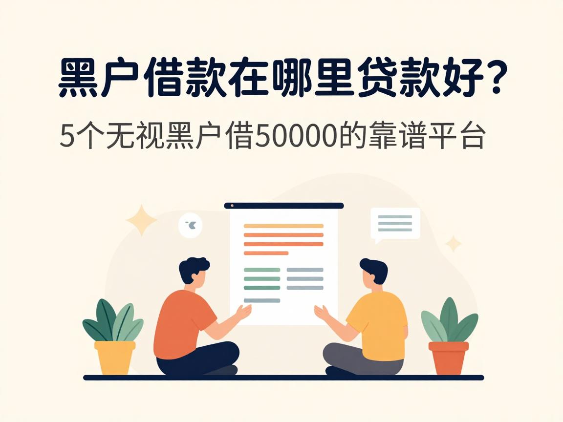 黑户借款在哪里贷款好？这5个无视黑户借50000的靠谱平台速速收藏