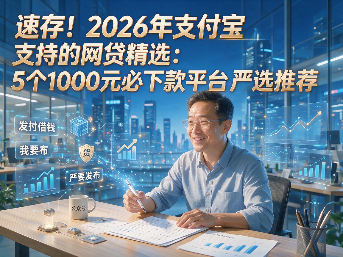 速存!2026年支付宝支持的网贷精选:5个1000元必下款平台严选推荐