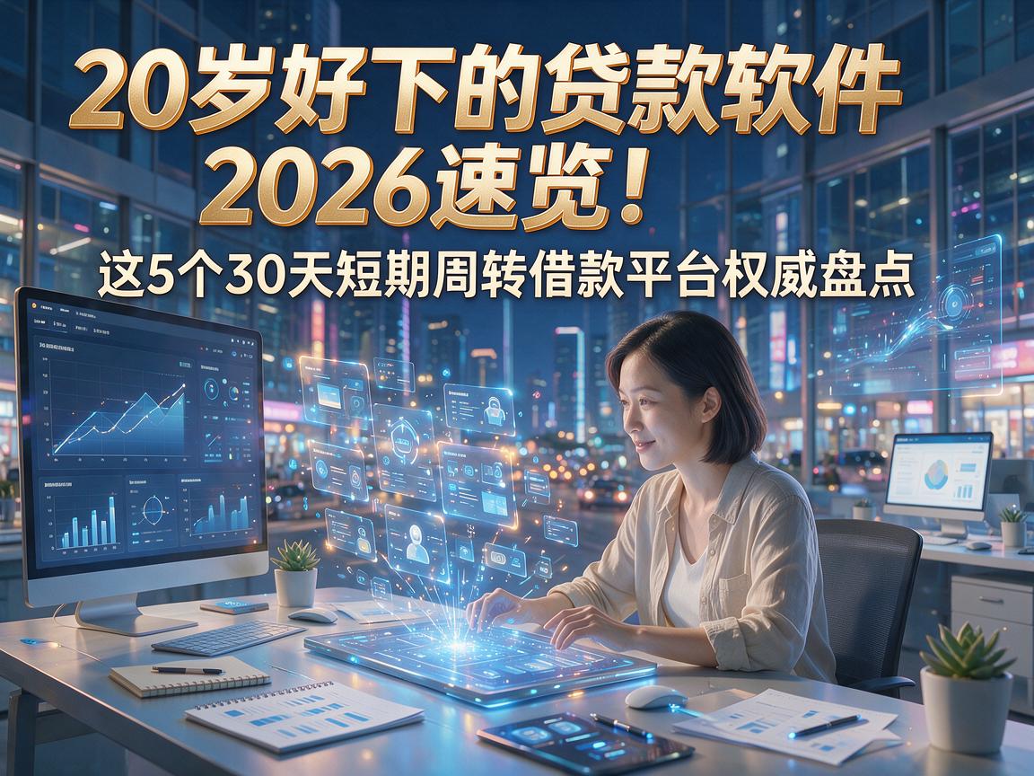 20岁好下的贷款软件2026速览!这5个30天短期周转借款平台权威盘点