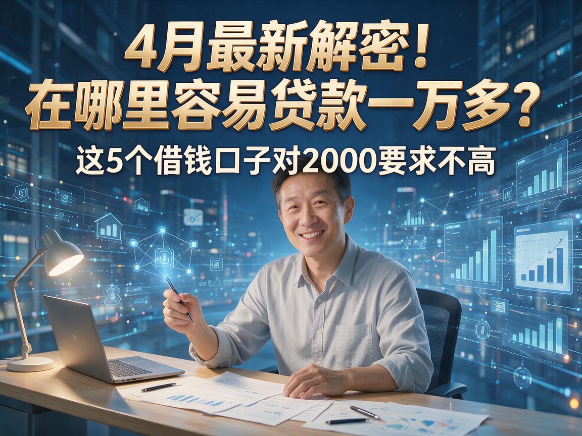4月最新解密！在哪里容易贷款一万多？这5个借钱口子对2000要求不高