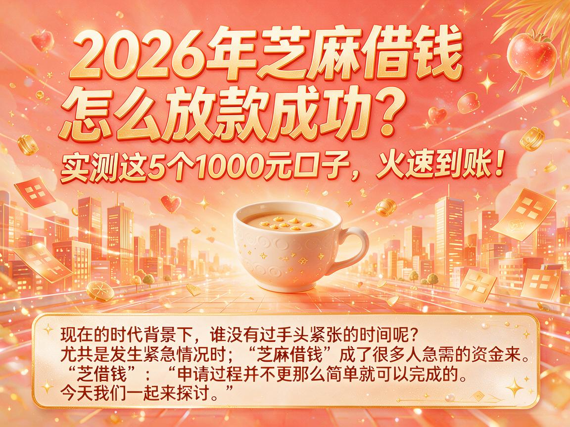 2026年芝麻借钱怎么放款成功？实测这5个1000元口子，火速到账！