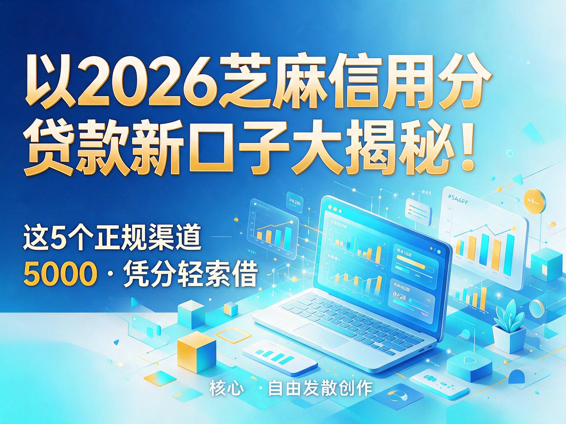 2026芝麻信用分贷款新口子大揭秘！这5个正规渠道凭分轻松借5000