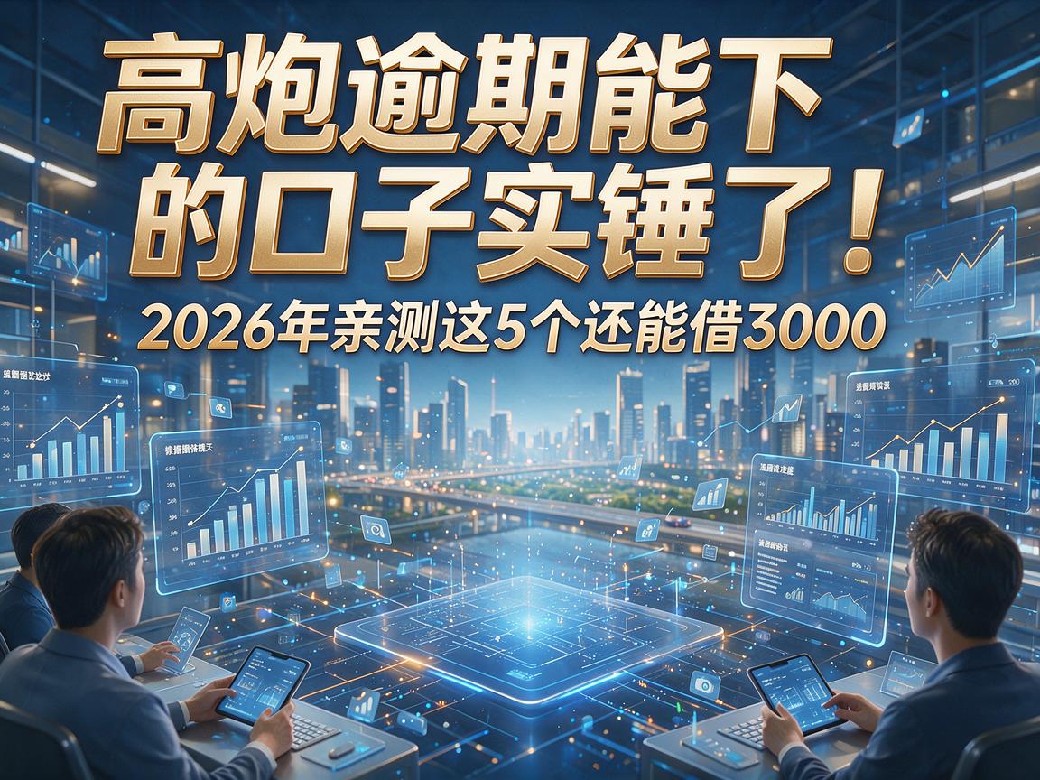 高炮逾期能下的口子实锤了！2026年亲测这5个还能借3000
