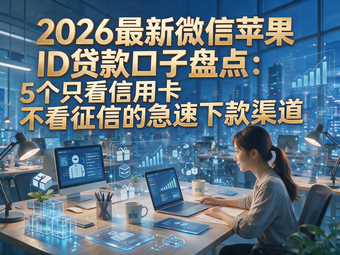 2026最新微信苹果ID贷款口子盘点：5个只看信用卡不看征信的急速下款渠道