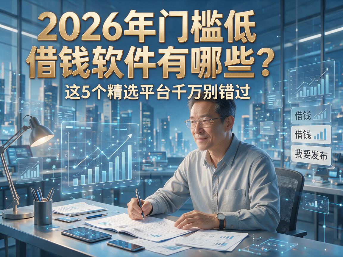 2026年门槛低借钱软件有哪些？这5个精选平台千万别错过！