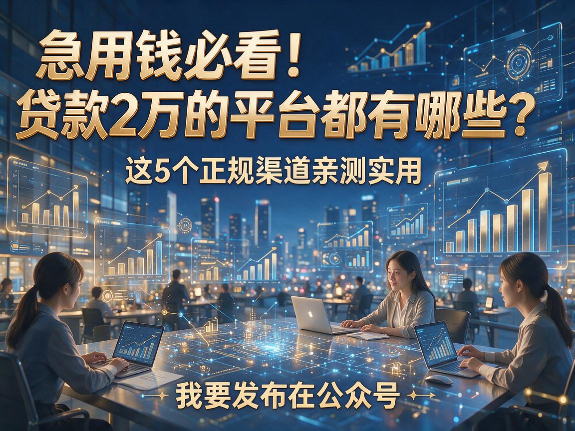 急用钱必看！贷款2万的平台都有哪些？这5个正规渠道亲测实用
