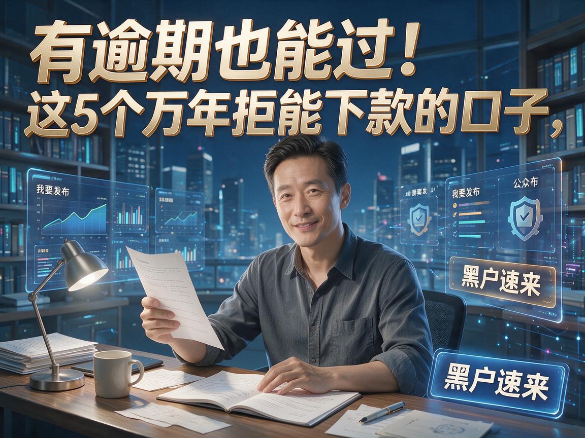 有逾期也能过!这5个万年拒能下款的口子,黑户速来