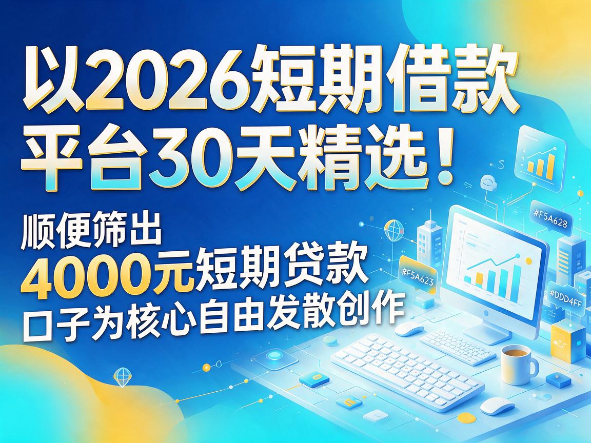 2026短期借款平台30天精选！顺便筛出4000元短期贷款口子