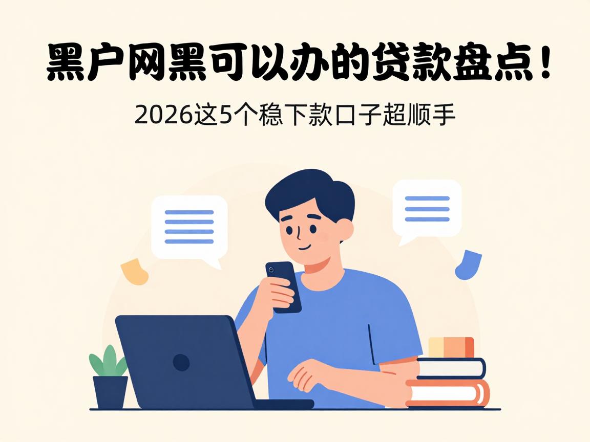 黑户网黑可以办的贷款盘点！2026这5个稳下款口子超顺手，亲测有效