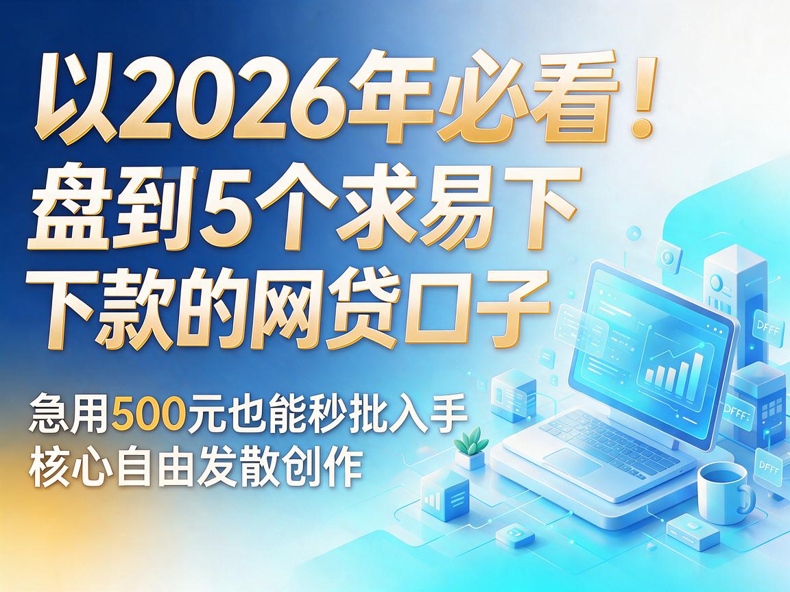 2026年必看!盘点5个求易下款的网贷口子,急用500元也能秒批入手