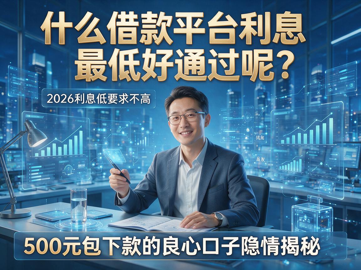什么借款平台利息最低好通过呢？2026利息低要求不高、500元包下款的良心口子隐情揭秘