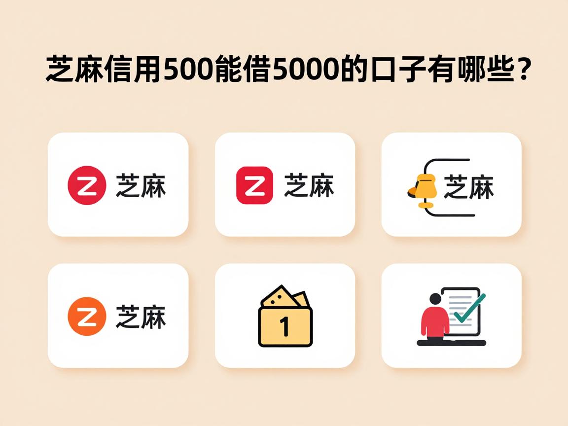 芝麻信用500能借5000的口子有哪些？这5个借款平台值得收藏