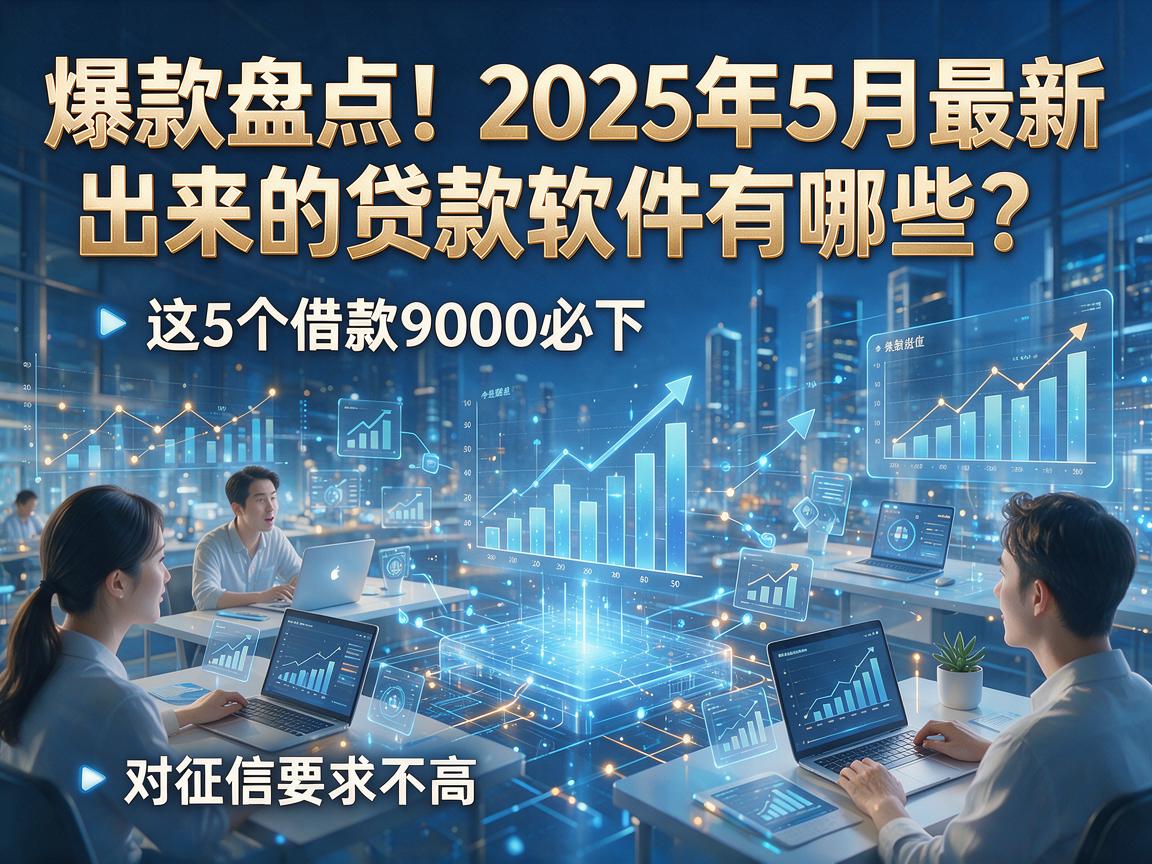 爆款盘点!2025年5月最新出来的贷款软件有哪些?这5个借款9000必下、对征信要求不高