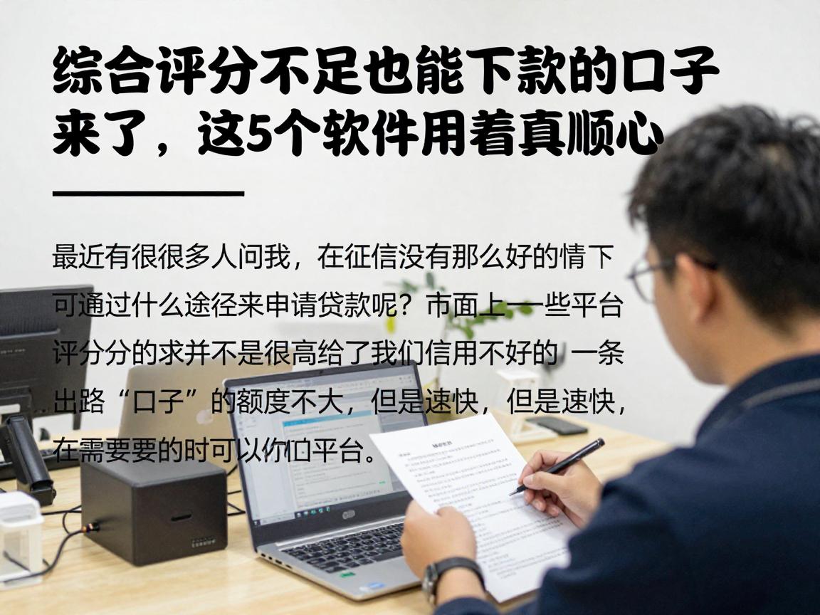 综合评分不足也能下款的口子来了，这5个软件用着真顺心
