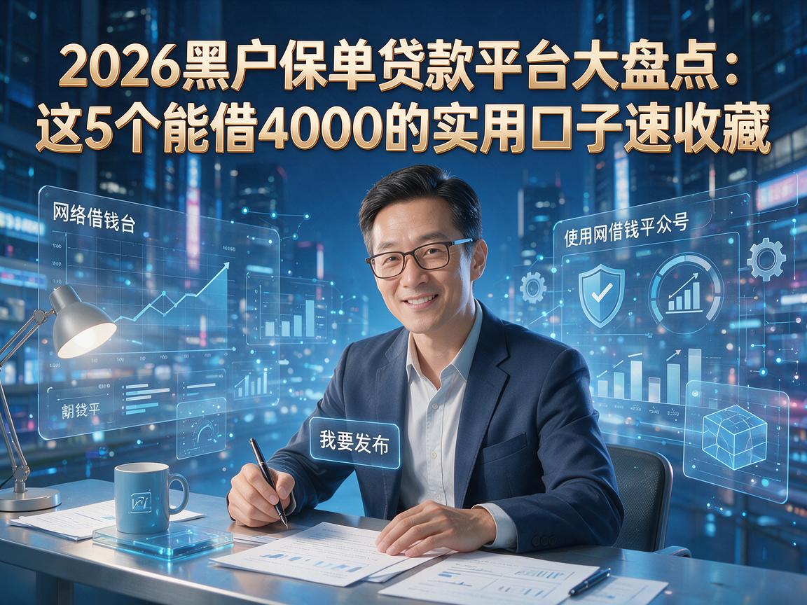2026黑户保单贷款平台大盘点：这5个能借4000的实用口子速收藏