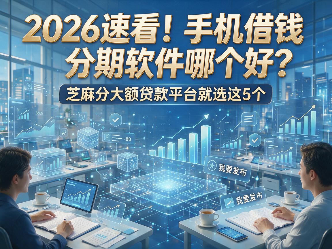 2026速看！手机借钱分期软件哪个好？芝麻分大额贷款平台就选这5个