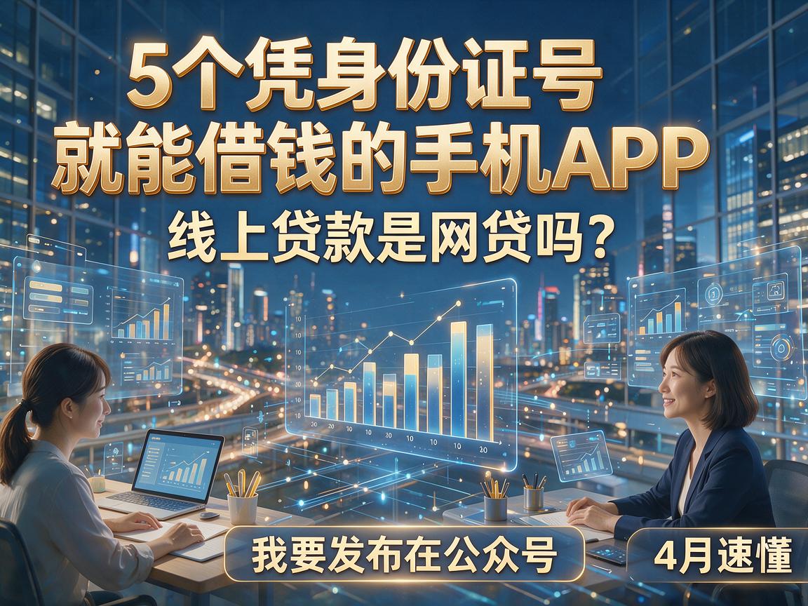 5个凭身份证号就能借钱的手机APP，线上贷款是网贷吗？4月速懂！