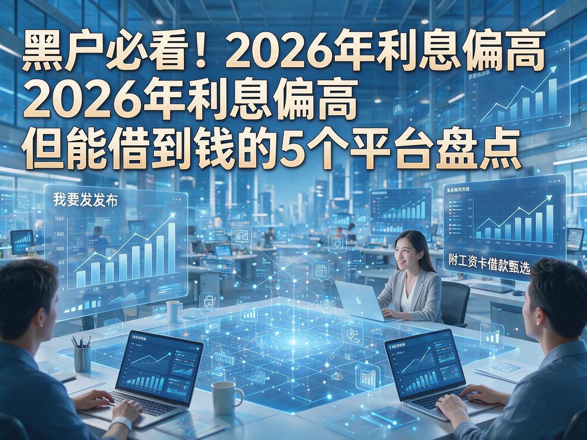黑户必看!2026年利息偏高但能借到钱的5个平台盘点,附工资卡借款甄选
