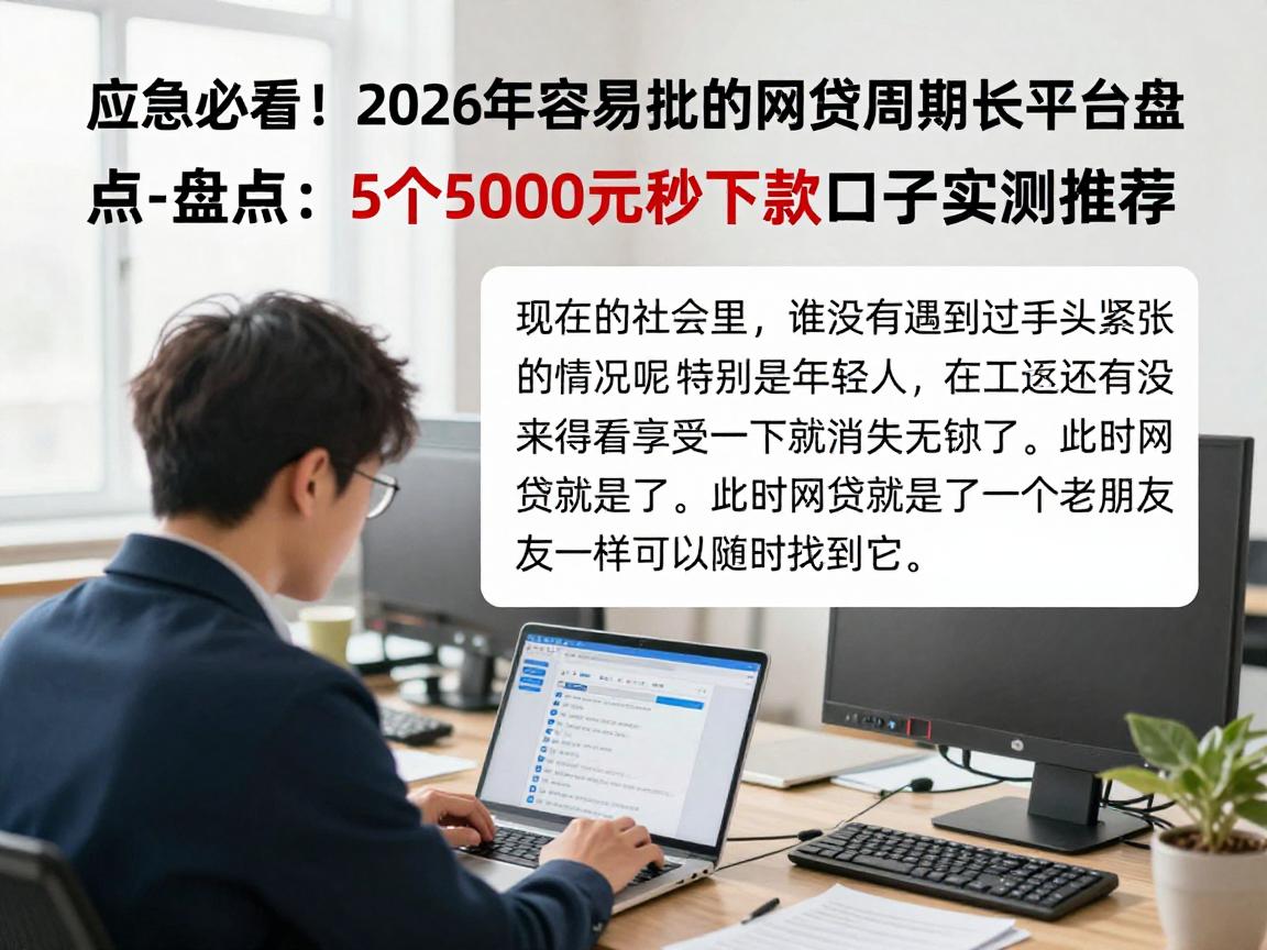 应急必看！2026年容易批的网贷周期长平台盘点：5个5000元秒下款口子实测推荐
