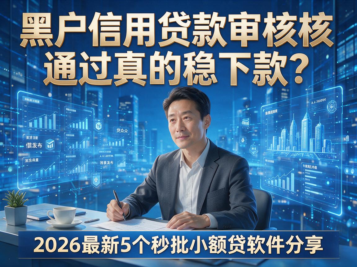 黑户信用贷款审核通过真的稳下款？2026最新5个秒批小额贷软件分享