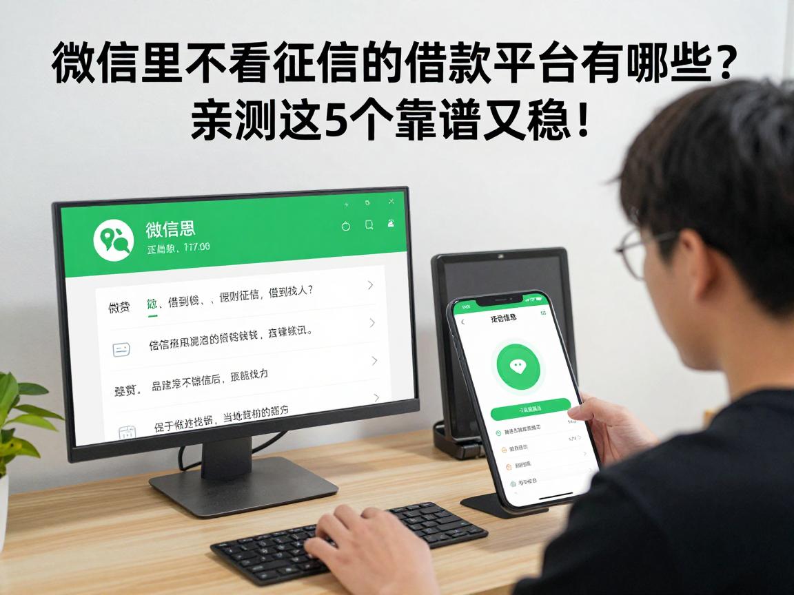 微信里不看征信的借款平台有哪些？亲测这5个靠谱又稳！