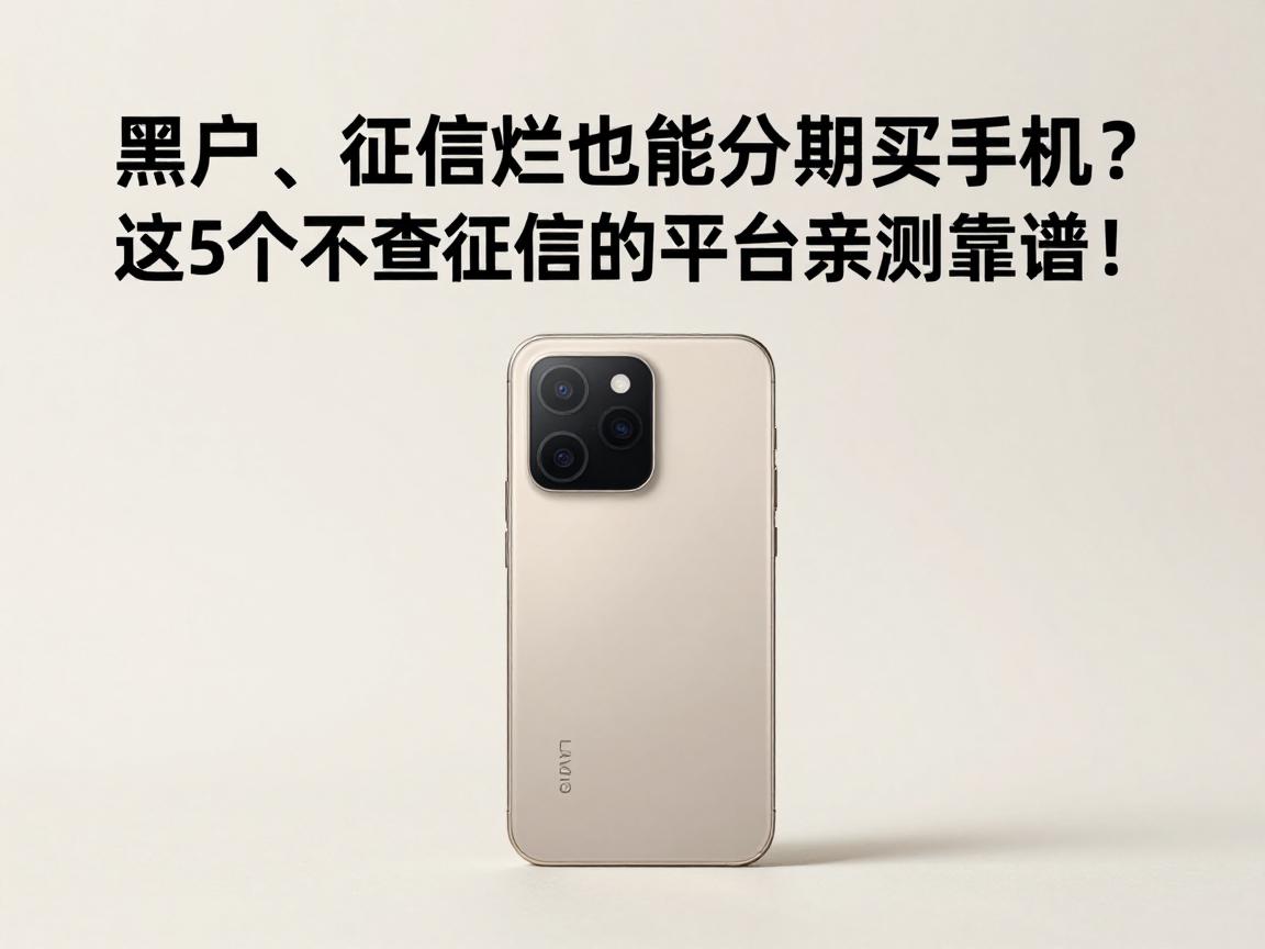 黑户、征信烂也能分期买手机？这5个不查征信的平台亲测靠谱！