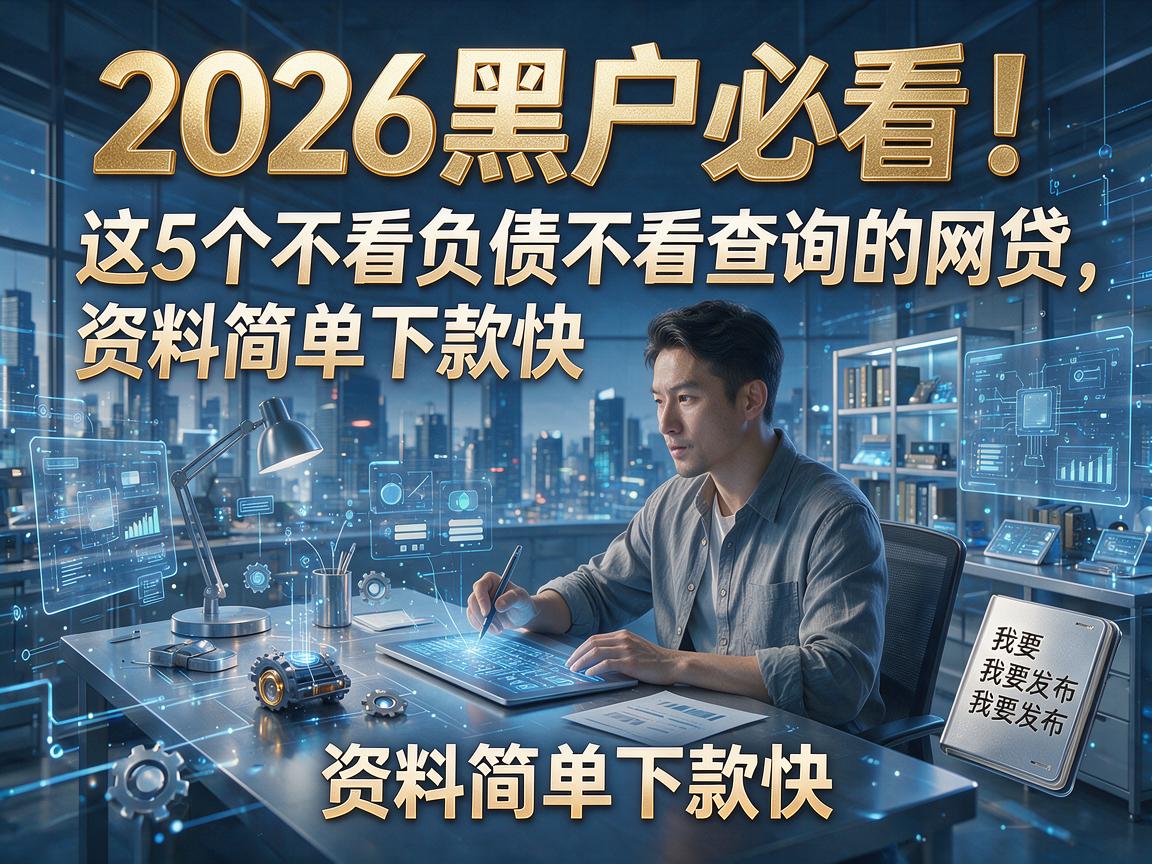 2026黑户必看！这5个不看负债不看查询的网贷，资料简单下款快