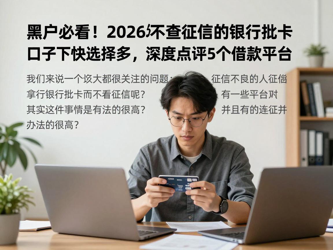 黑户必看！2026年不查征信的银行批卡口子有哪些？下款快选择多，深度点评5个借款平台
