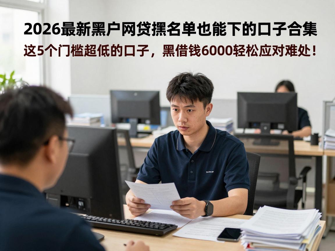 2026最新黑户网贷黑名单也能下的口子合集，这5个门槛超低的口子，黑户借钱6000轻松应对难处！