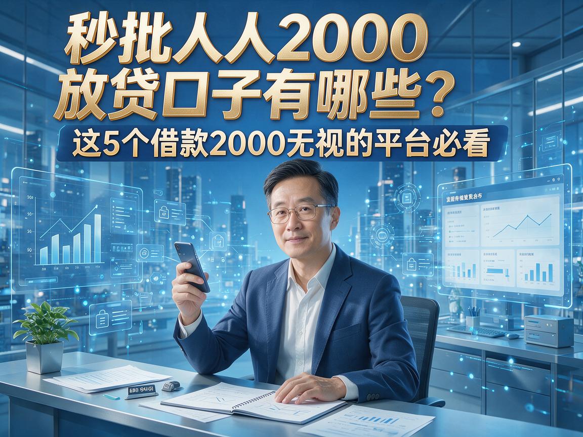 秒批人人2000放贷口子有哪些？这5个借款2000无视的平台必看